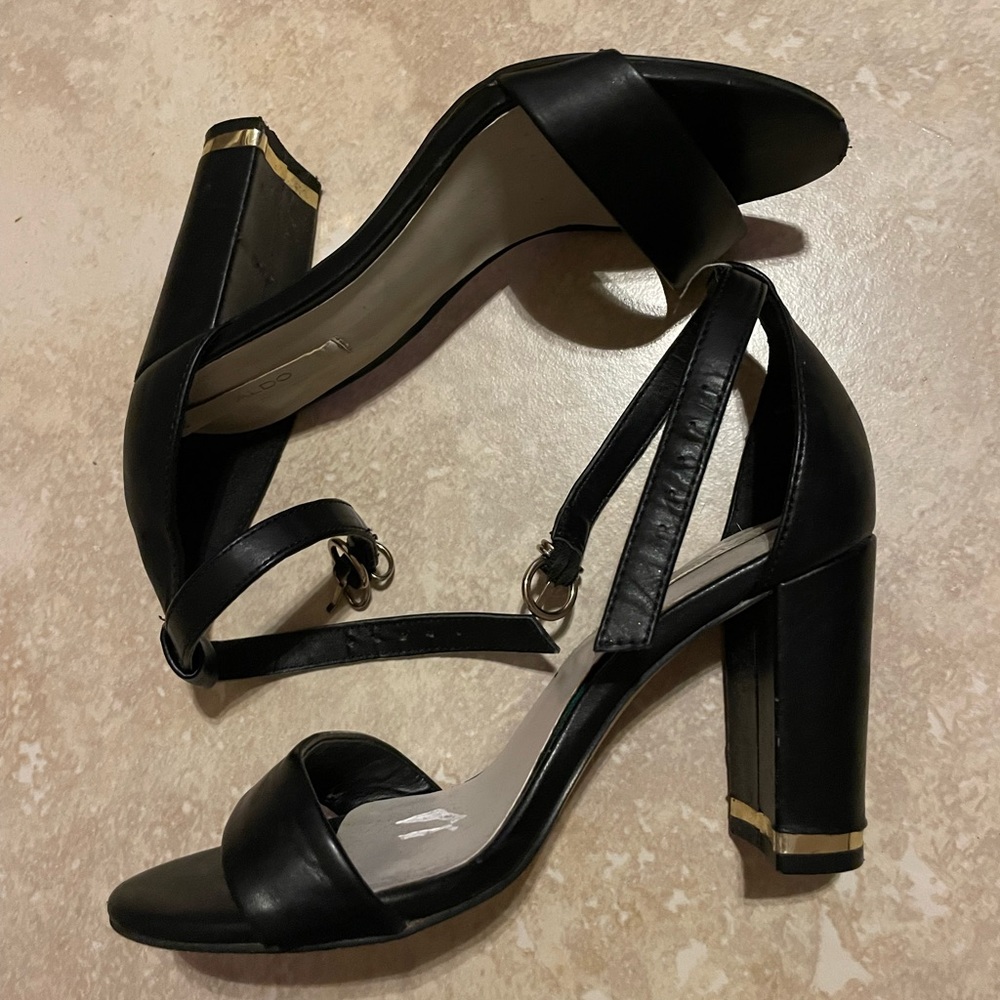 Black also heels size 6.5